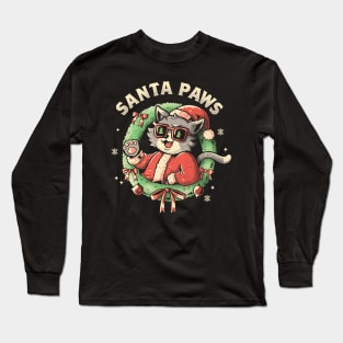 Santa Paws Ugly Sweater by Tobe Fonseca Long Sleeve T-Shirt